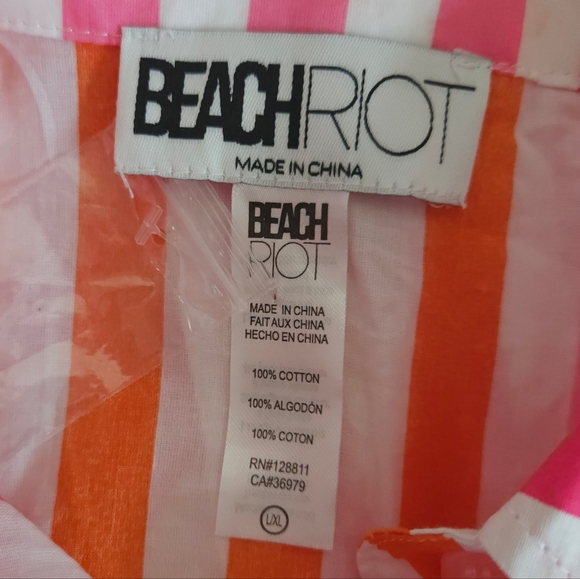 Beach Riot Alexa Sunset Button-Up Shirt or Swim Cover-up - Picture 4 of 4